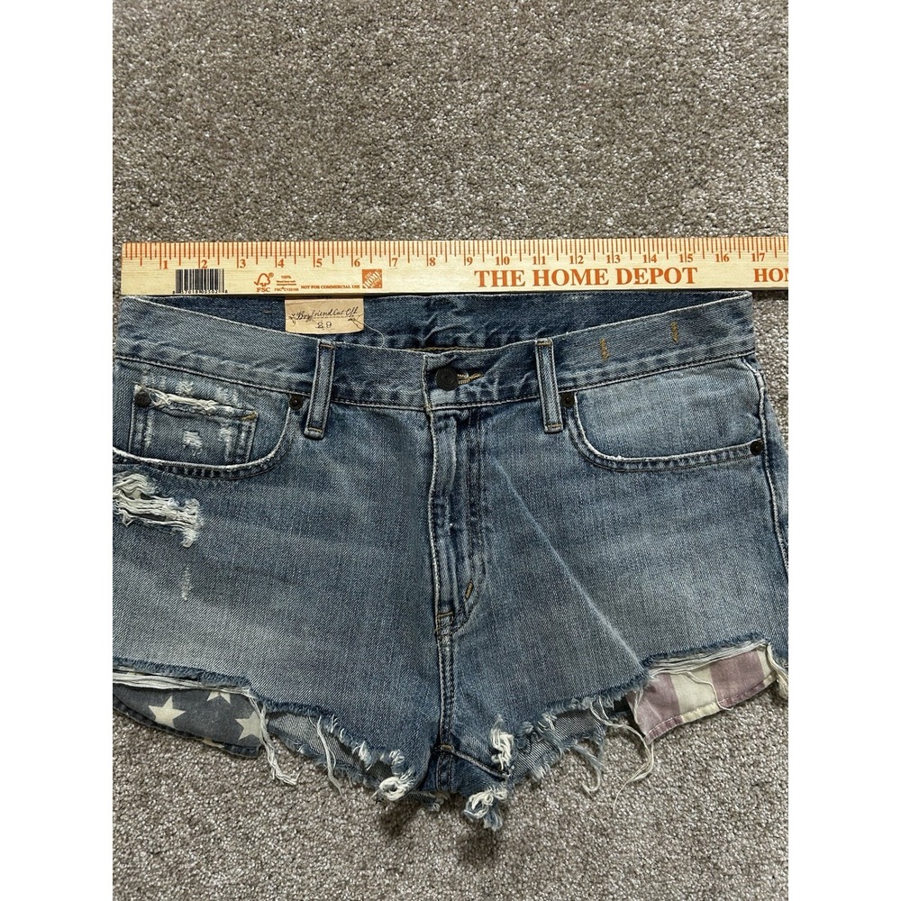 NEW Denim & Supply Ralph Lauren Boyfriend Cutoff Distress Denim Shorts Size 29 - Picture 2 of 8